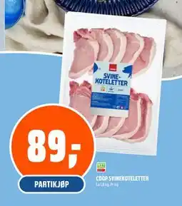 Coop Obs COOP SVINEKOTELETTER tilbud