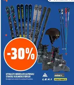 Coop Obs UTVALGTE MODELLER ALPINSKI/ STAVER/ HJELMER/STØVLER tilbud