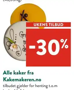 Jacobs Alle kaker fra Kakemakeren.no tilbud
