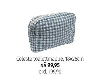 Celeste toalettmappe, 18×26cm