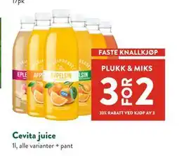 Jacobs Cevita juice tilbud