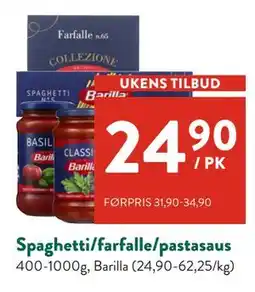 Jacobs Spaghetti/farfalle/pastasaus tilbud