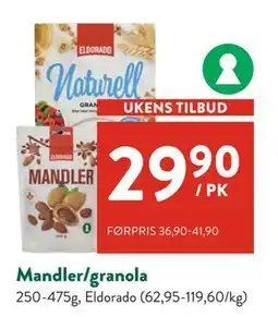 Jacobs Mandler/granola tilbud