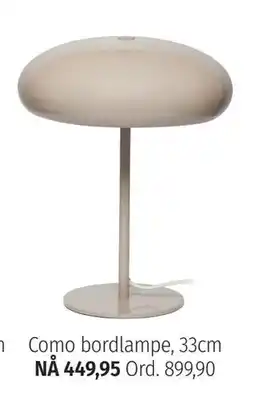 Nille Como bordlampe, 33cm tilbud