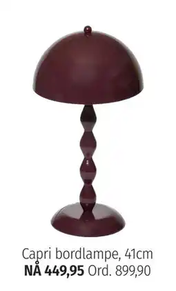 Nille Capri bordlampe, 41cm tilbud