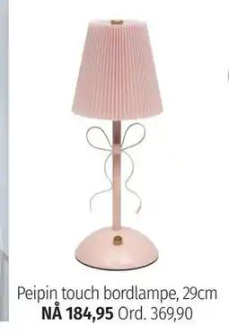 Nille Peipin touch bordlampe, 29cm tilbud
