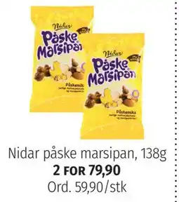 Nille Nidar påske marsipan, 138g tilbud