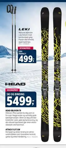 Sport 1 SKI OG BINDING tilbud
