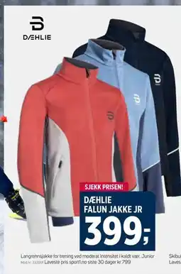 Sport 1 DÆHLIE FALUN JAKKE JR tilbud