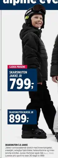 Sport 1 SKARSNUTEN JAKKE JR tilbud