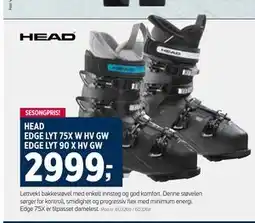 Sport 1 HEAD EDGE LYT 75X W HV GW EDGE LYT 90 X HV GW tilbud
