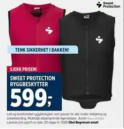 Sport 1 SWEET PROTECTION RYGGBESKYTTER tilbud
