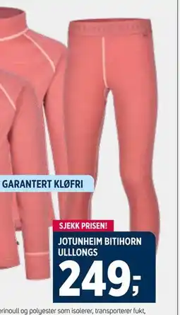Sport 1 JOTUNHEIM BITIHORN ULLLONGS tilbud