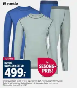 Sport 1 RONDE ULDALEN SETT JR tilbud