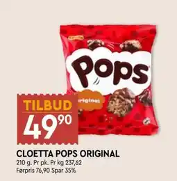 Coop Mega CLOETTA POPS ORIGINAL tilbud