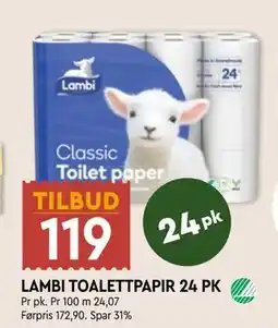 Coop Mega LAMBI TOALETTPAPIR 24 PK tilbud