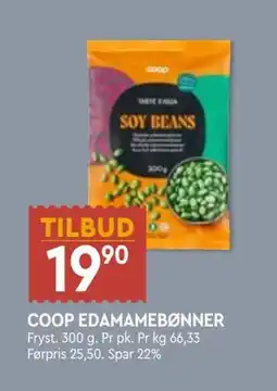 Coop Mega COOP EDAMAMEBØNNER tilbud