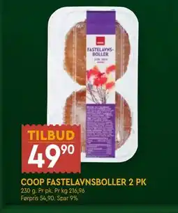 Coop Mega COOP FASTELAVNSBOLLER 2 PK tilbud