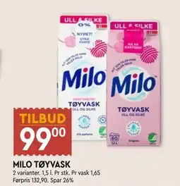 Coop Mega MILO TØYVASK tilbud