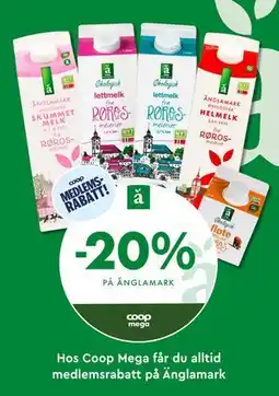 Coop Mega 20% på Änglamark tilbud