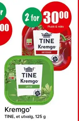 Spar TINE Kremgo tilbud