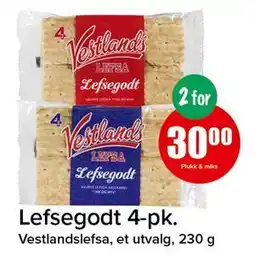 Spar Lefsegodt 4-pk tilbud