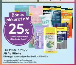 Gigaboks Alt fra Gillette tilbud