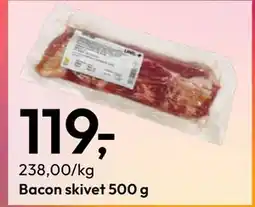 Gigaboks Bacon skivet 500 g tilbud
