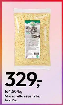 Gigaboks Mozzarella revet 2 kg tilbud