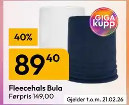 Gigaboks Fleecehals Bula tilbud