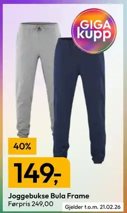 Gigaboks Joggebukse Bula Frame tilbud
