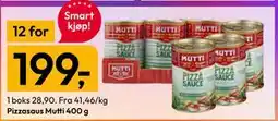 Gigaboks Pizzasaus Mutti 400 g tilbud