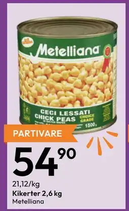 Gigaboks Kikerter 2,6 kg tilbud