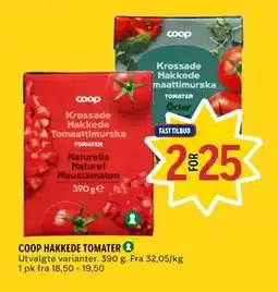 Coop Prix COOP HAKKEDE TOMATER tilbud