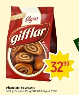 Coop Prix PÅGEN GIFFLAR M/KANEL tilbud