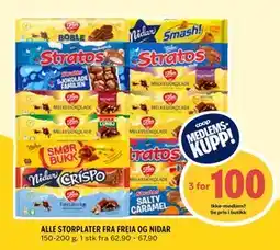 Coop Prix ALLE STORPLATER FRA FREIA OG NIDAR, Medlemspris tilbud