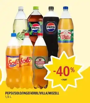 Coop Prix PEPSI/SOLO/INGEFÆRØL/VILLA/MOZELL tilbud
