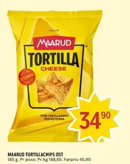 Coop Prix MAARUD TORTILLACHIPS OST tilbud