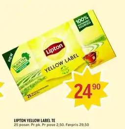 Coop Prix LIPTON YELLOW LABEL TE tilbud