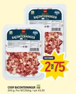 Coop Prix COOP BACONTERNINGER tilbud