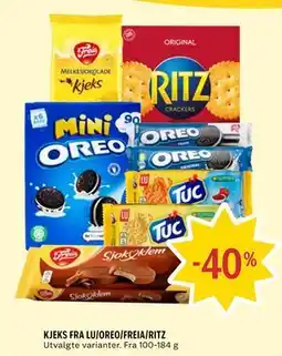 Coop Prix KJEKS FRA LU/OREO/FREIA/RITZ tilbud