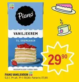 Coop Prix PIANO VANILJEKREM tilbud