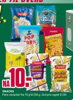 Europris SNACKS tilbud