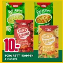 Europris TORO RETT I KOPPEN tilbud