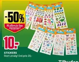 Europris STICKERS tilbud