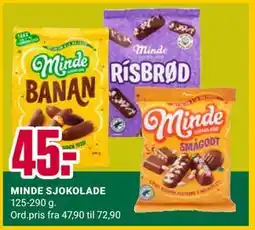 Europris MINDE SJOKOLADE tilbud