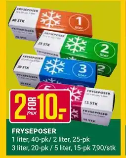 Europris FRYSEPOSER tilbud