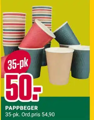 Europris PAPPBEGER tilbud