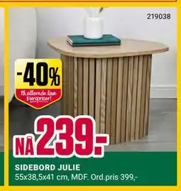 Europris SIDEBORD JULIE tilbud