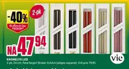 Europris KRONELYS LED tilbud